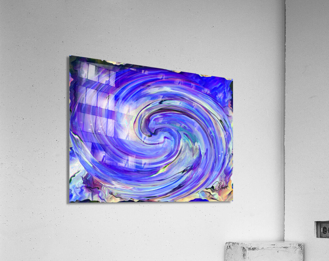 Abstract Swirling Long Grass Acrylic Print