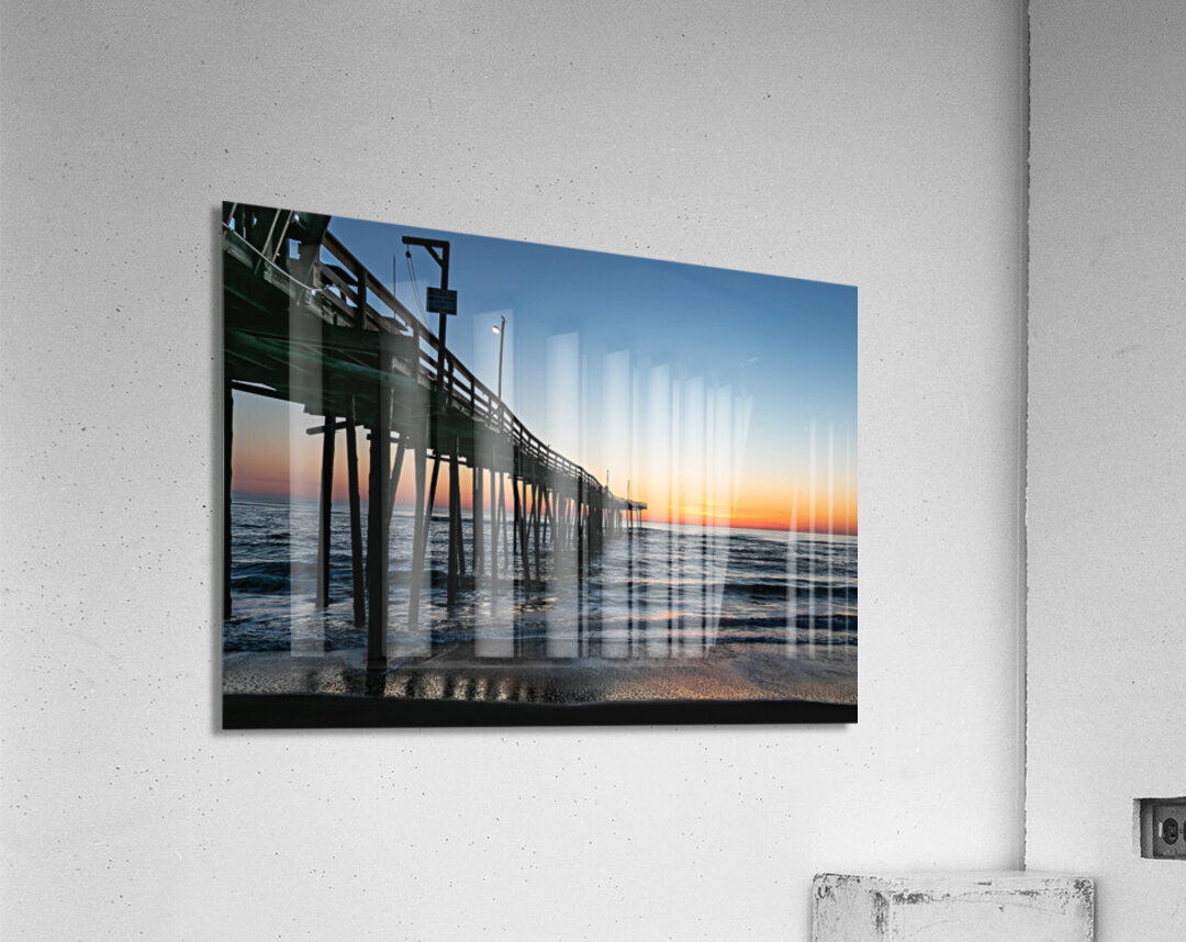 Nags Head  OBX Pier Sunrise  Acrylic Print
