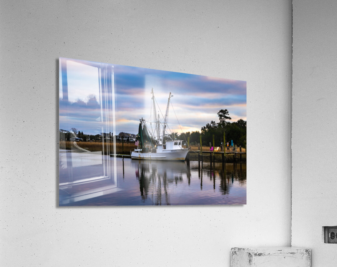 McClellanville South Carolina Shrimper Acrylic Print