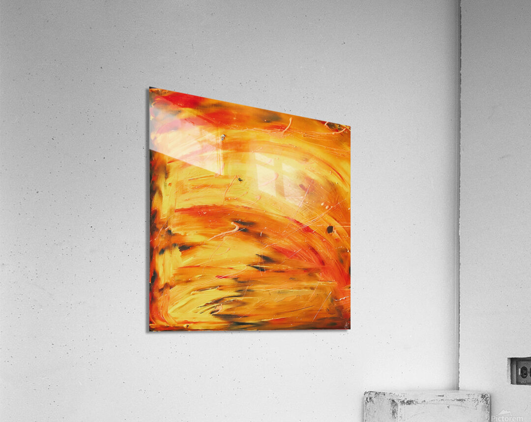 Faded Gold Acrylic Print