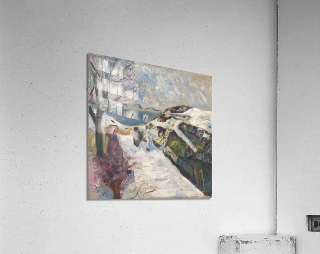 Winter Landscape from Kragero 1910 Edvard Munch Acrylic Print