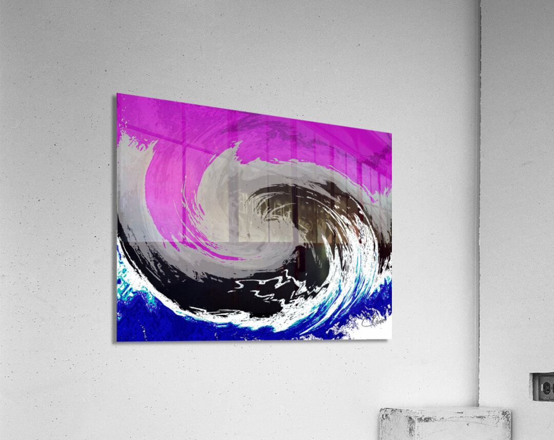 Abstract  Vivid Swirling Melting Forest  Acrylic Print