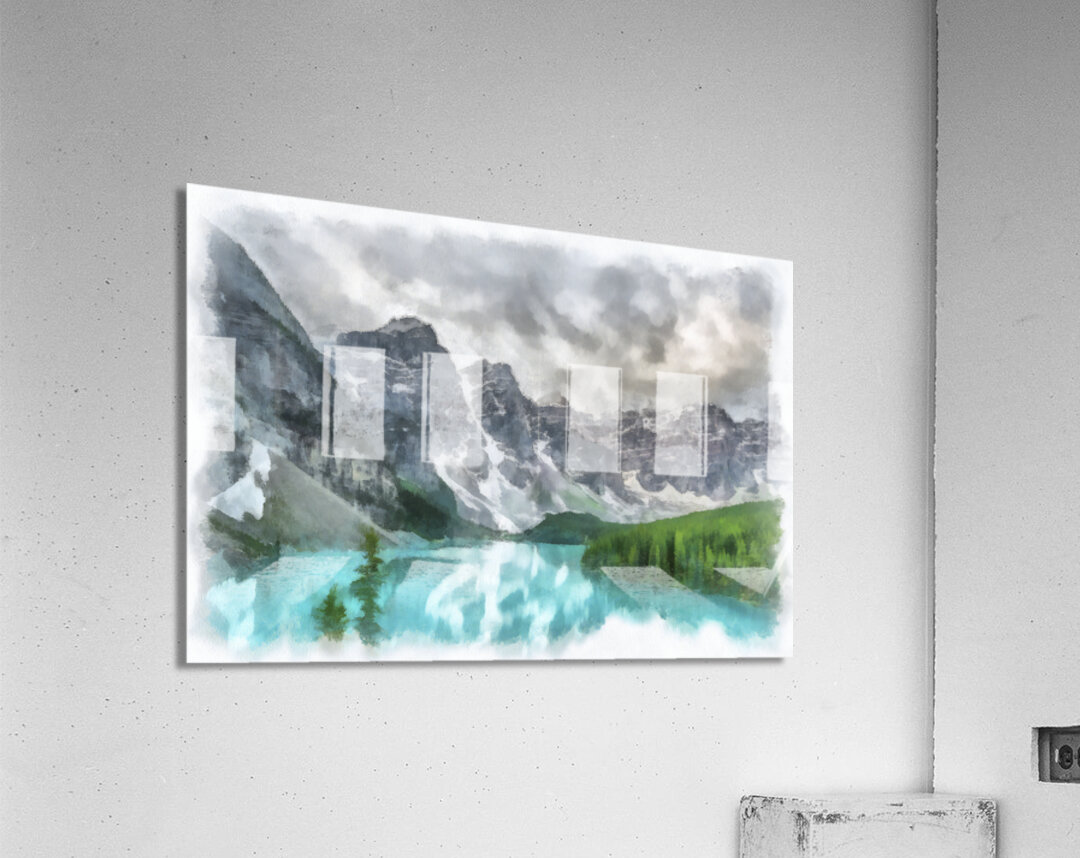 20130626 Imaginary Waters 0001 DAP Aquarell upsca Acrylic Print