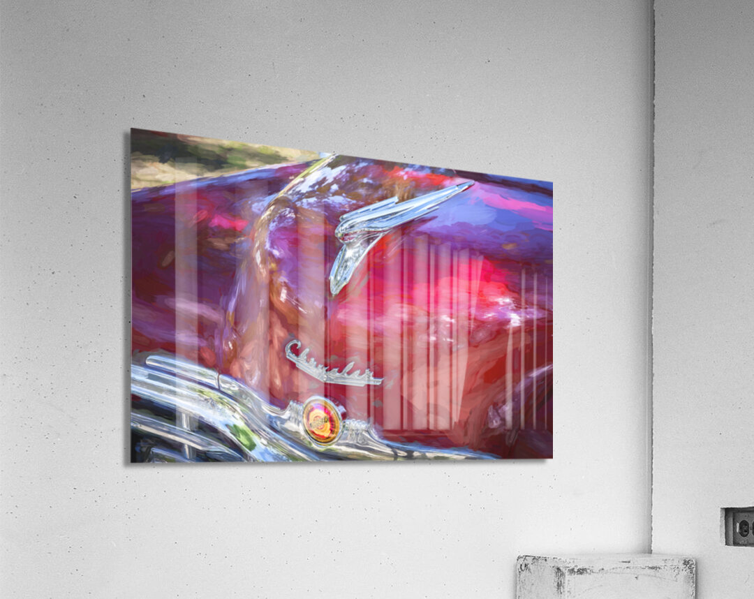 1949 Red Chrysler Town and Country Woody Convertible X100. 16 Acrylic Print