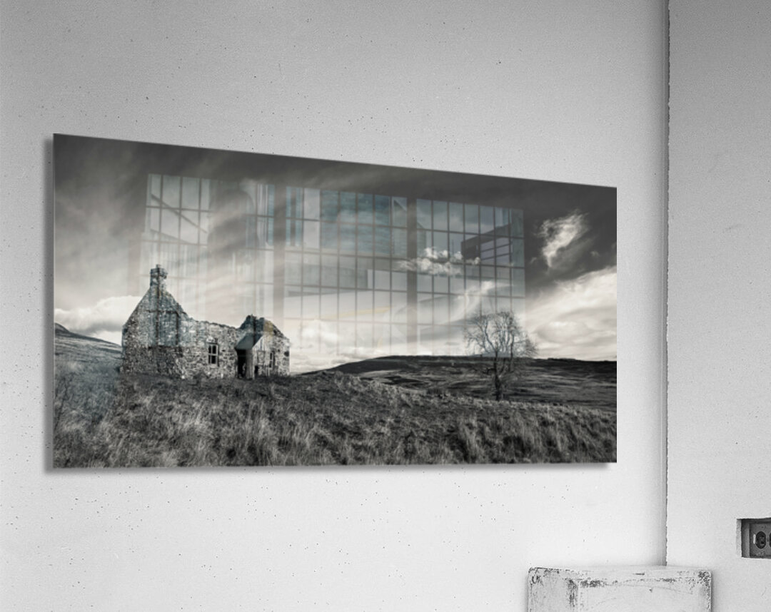 Old Cottage and Tree Acrylic Print