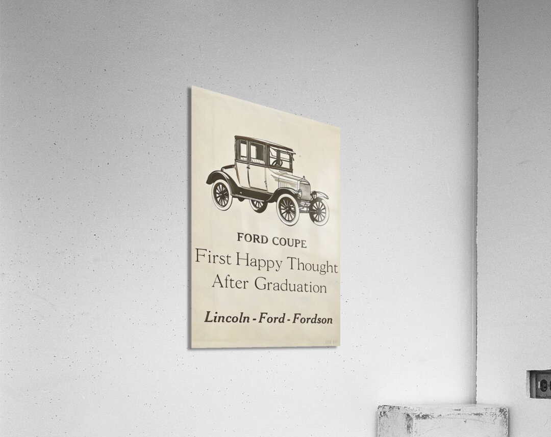 1920s ford coupe ad Acrylic Print