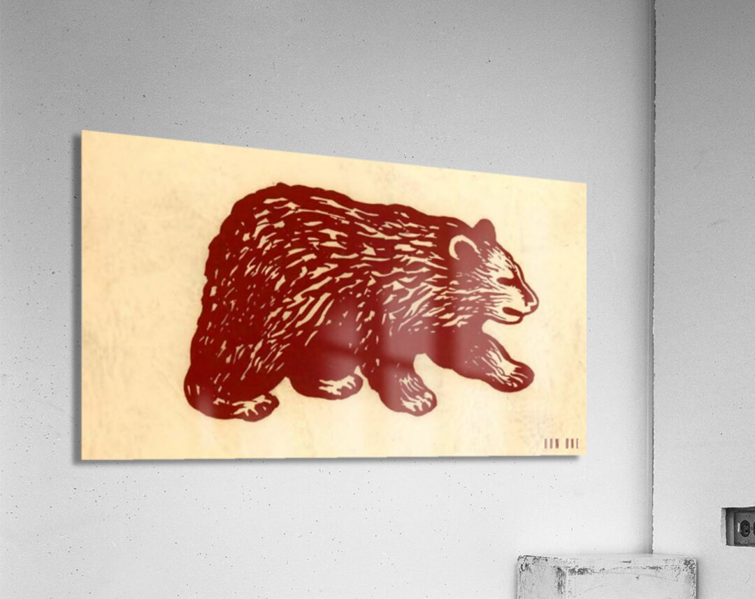 vintage bear art reproduction 30 Acrylic Print