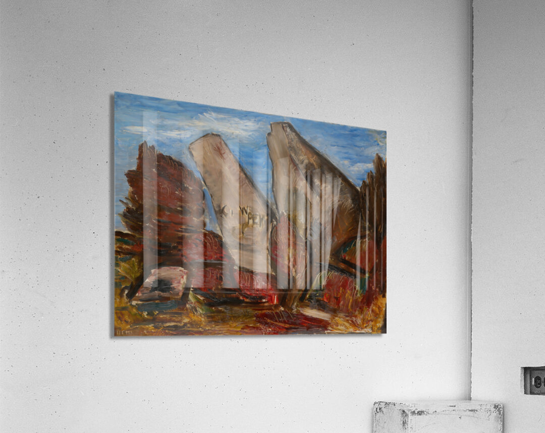 1934 Cape Cod Art: Whale’s Jaw Dogtown Common  Acrylic Print