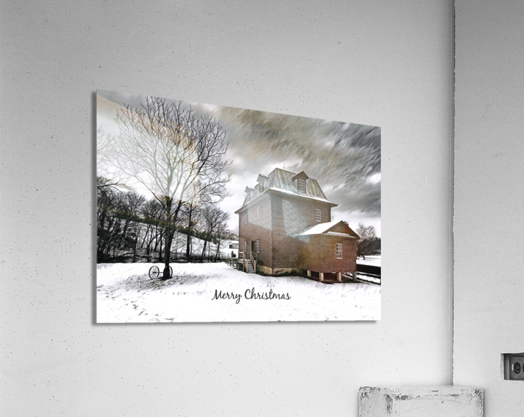 Merry Christmas from the Big Otter Mill Acrylic Print