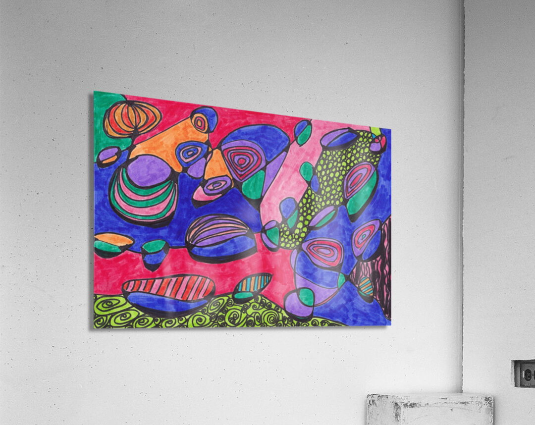 Abstract Bold Neurographic Art Acrylic Print