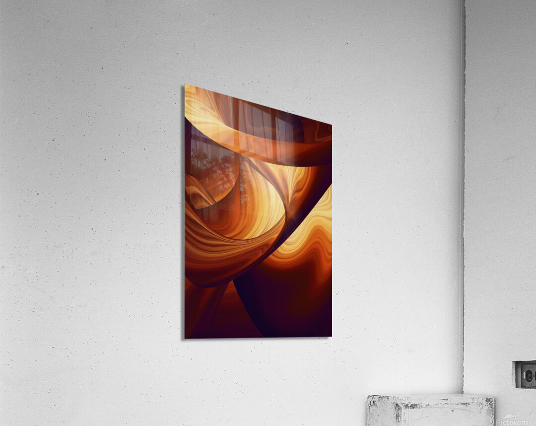 Amber Echoes Acrylic Print