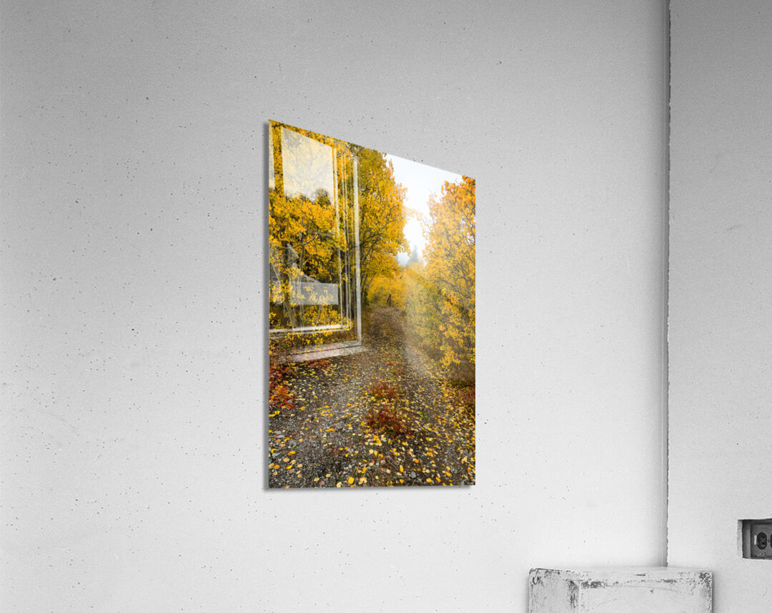 Inviting Autumn Hiking Trail Acrylic Print