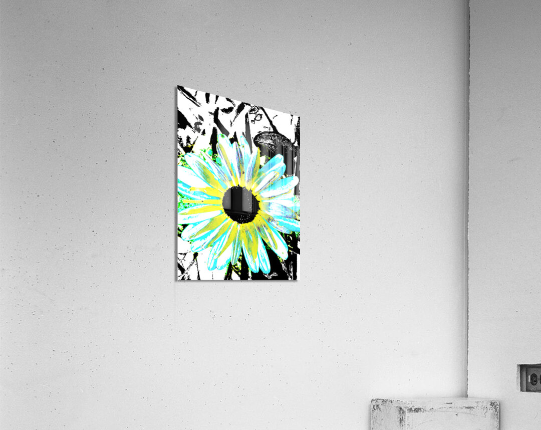 Abstract Vibrant Daisy Acrylic Print