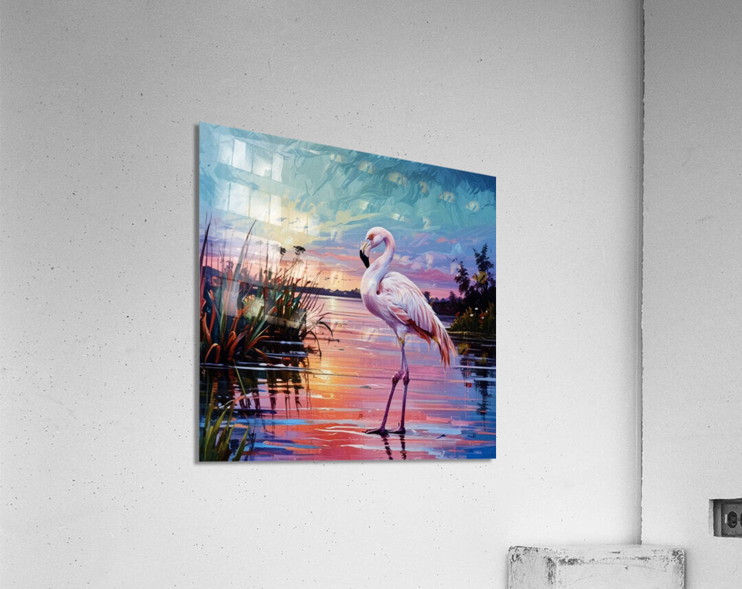 Flamingo Sunset 2024 09 13 12 06 22 Acrylic Print