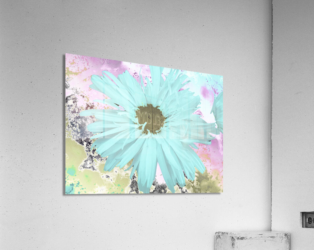Abstract Pastel Daisy Flower Acrylic Print