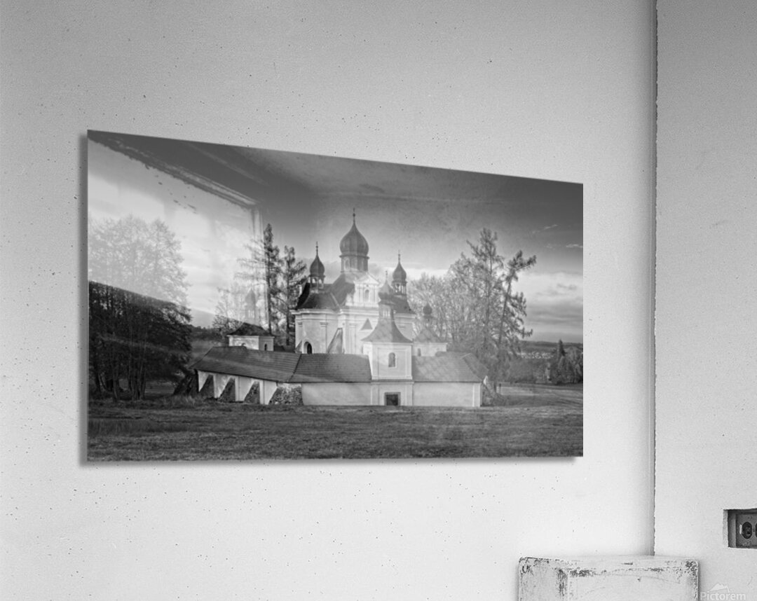 Pilgrimage Church of the Holy Trinity - Bohemia - BW Acrylic Print