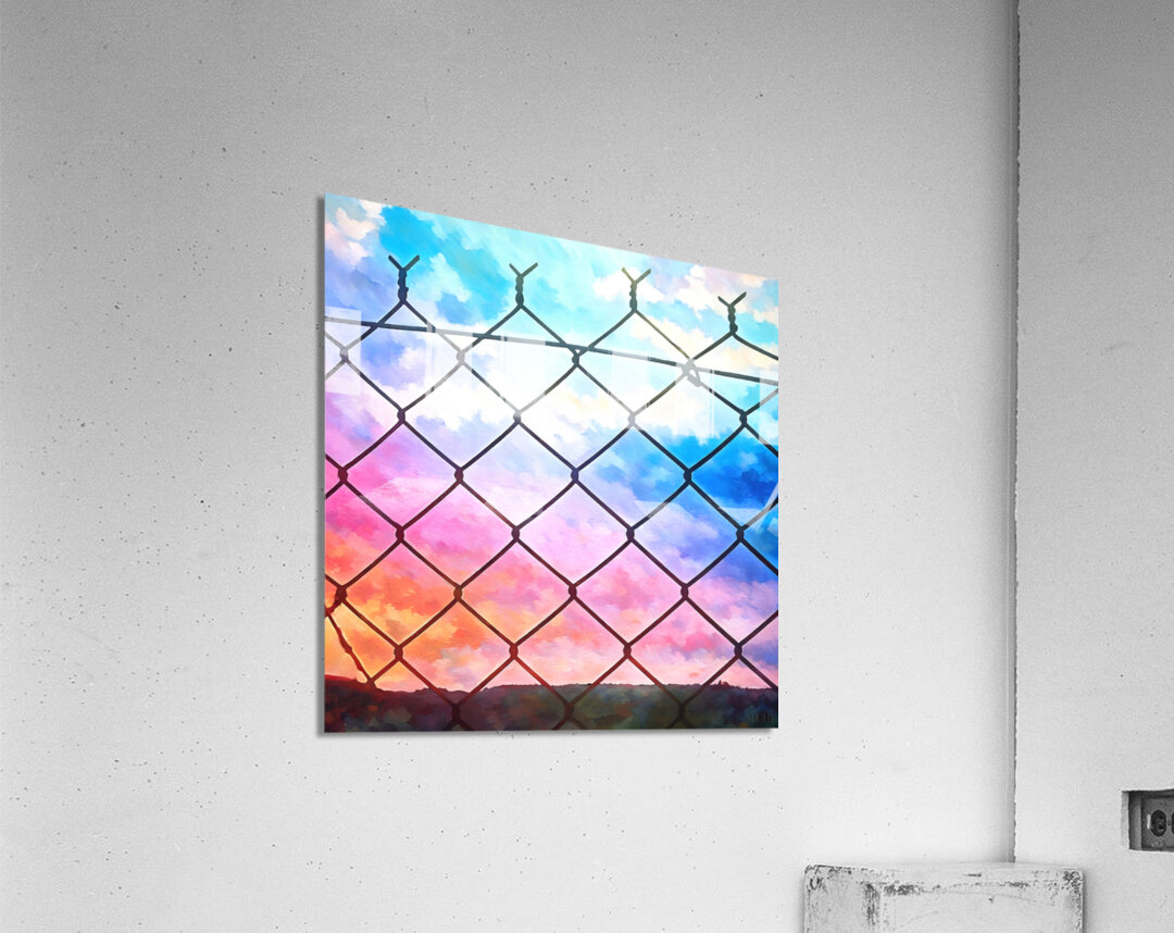 Through The Fence Acrylic Print