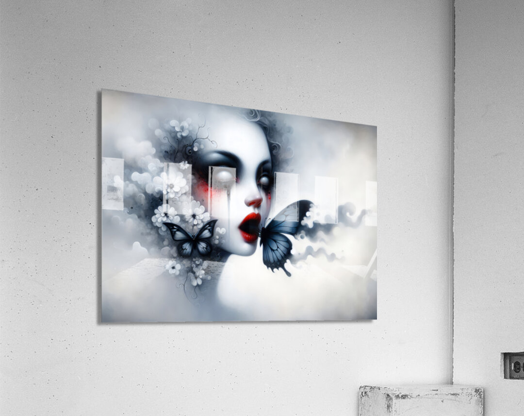 Gothic Fantasy Portrait Acrylic Print