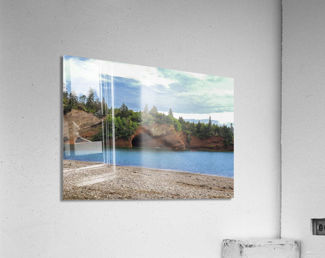 Fundy Bay Caves Acrylic Print