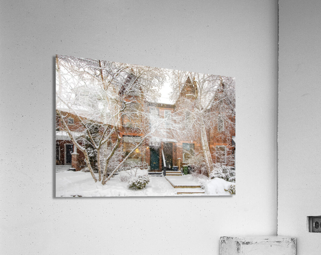 Soft Snowfall in Toronto Acrylic Print
