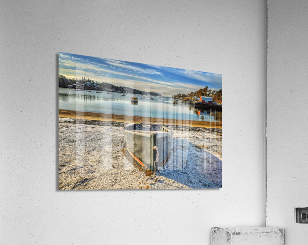 Frost at the Shore - Coastal Maine Wall Art Acrylic Print