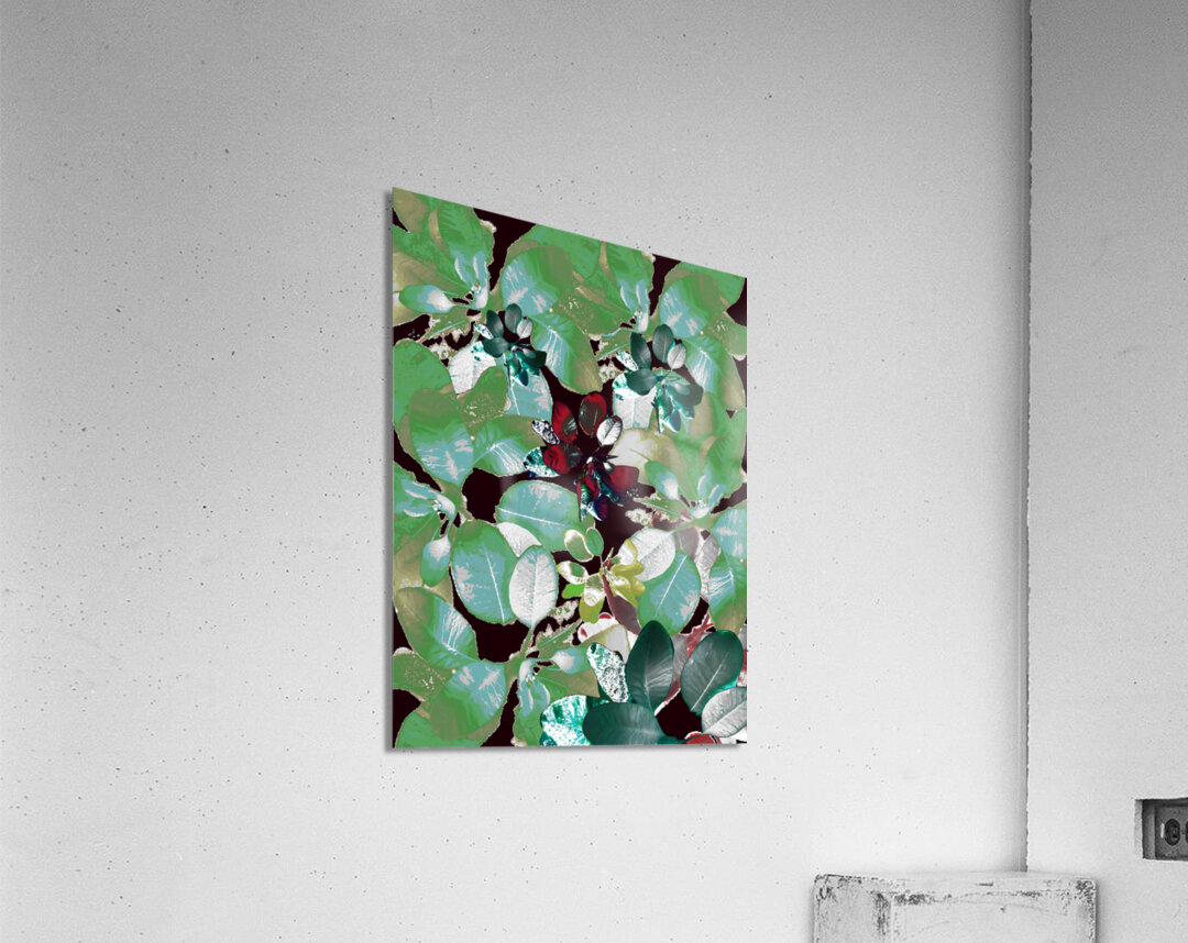 Abstract Vibrant Leaves  Acrylic Print