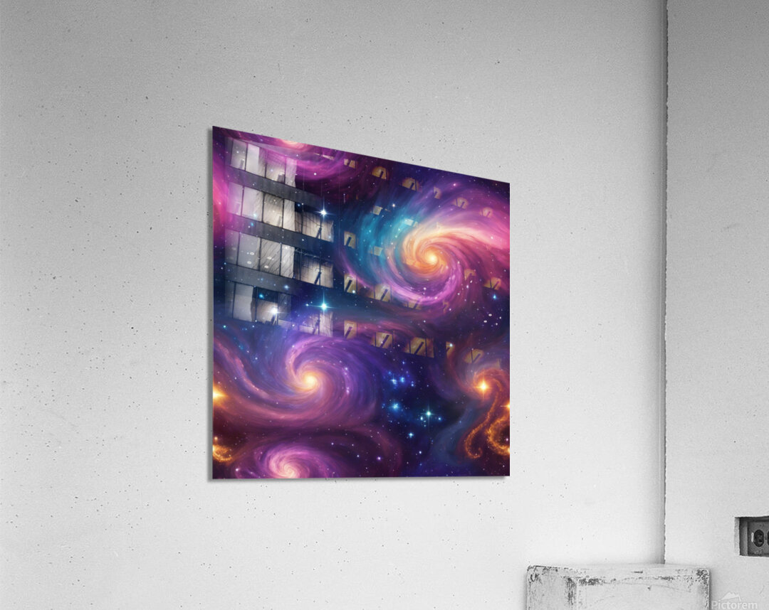 Galactic Beauty: A Cosmic Journey Acrylic Print