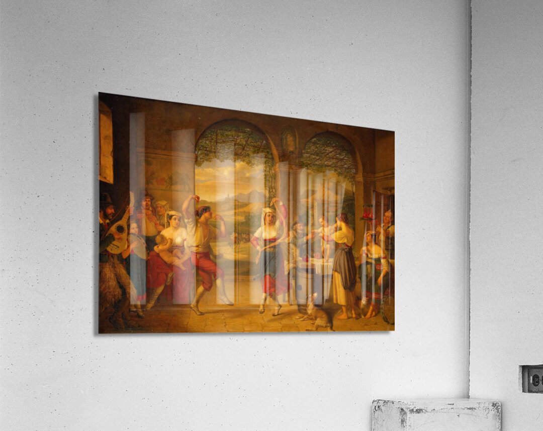 A Saltarello Being Danced in a Roman Osteria [1827] by Dietrich Wilhelm ...