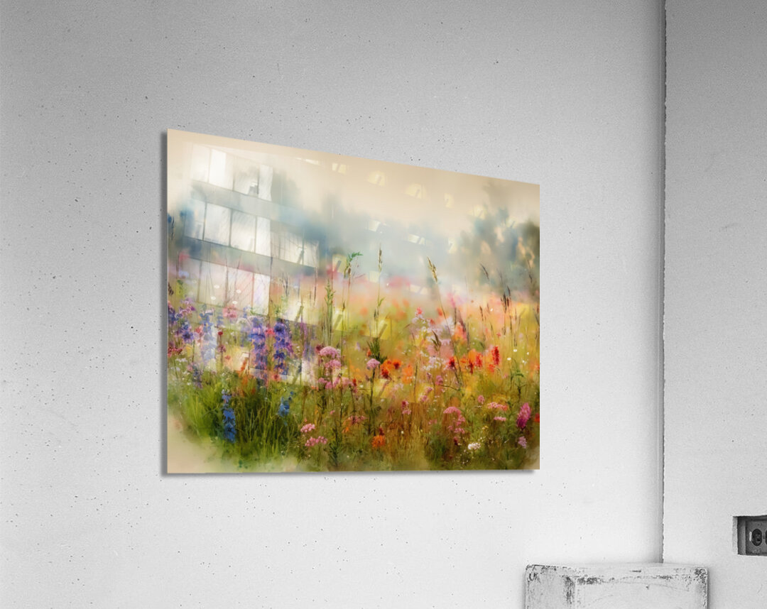 Wildflowers and Tall Grass Acrylic Print