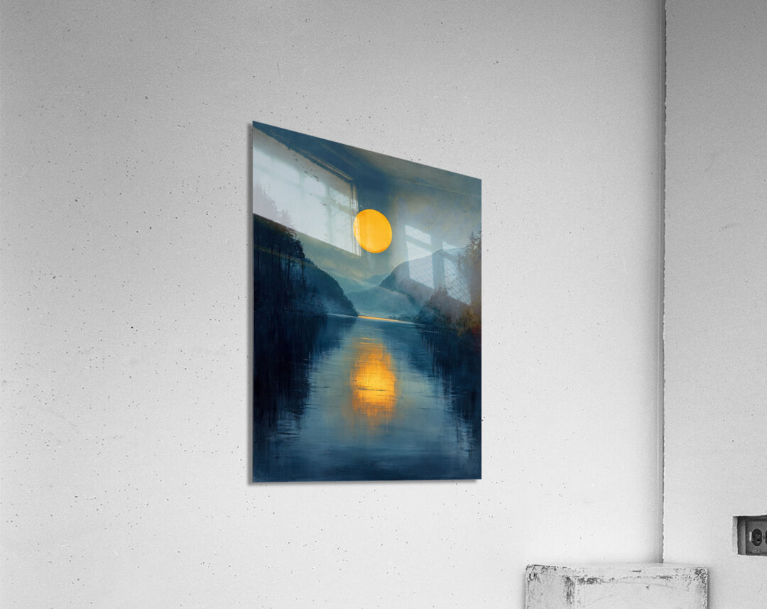 Moonlit Valley Acrylic Print