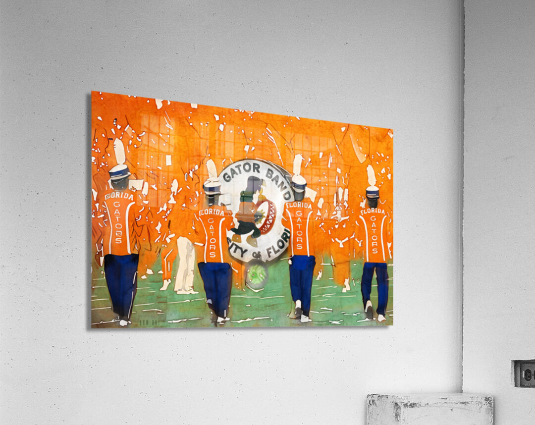 Florida Gator Pride of the Sunshine Marching Band Art Acrylic Print
