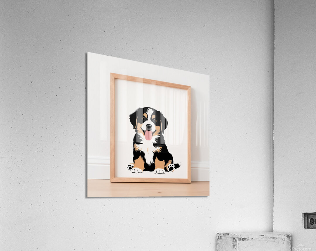 Heartwarming Paws: Modern Pet Art for Your Space Acrylic Print