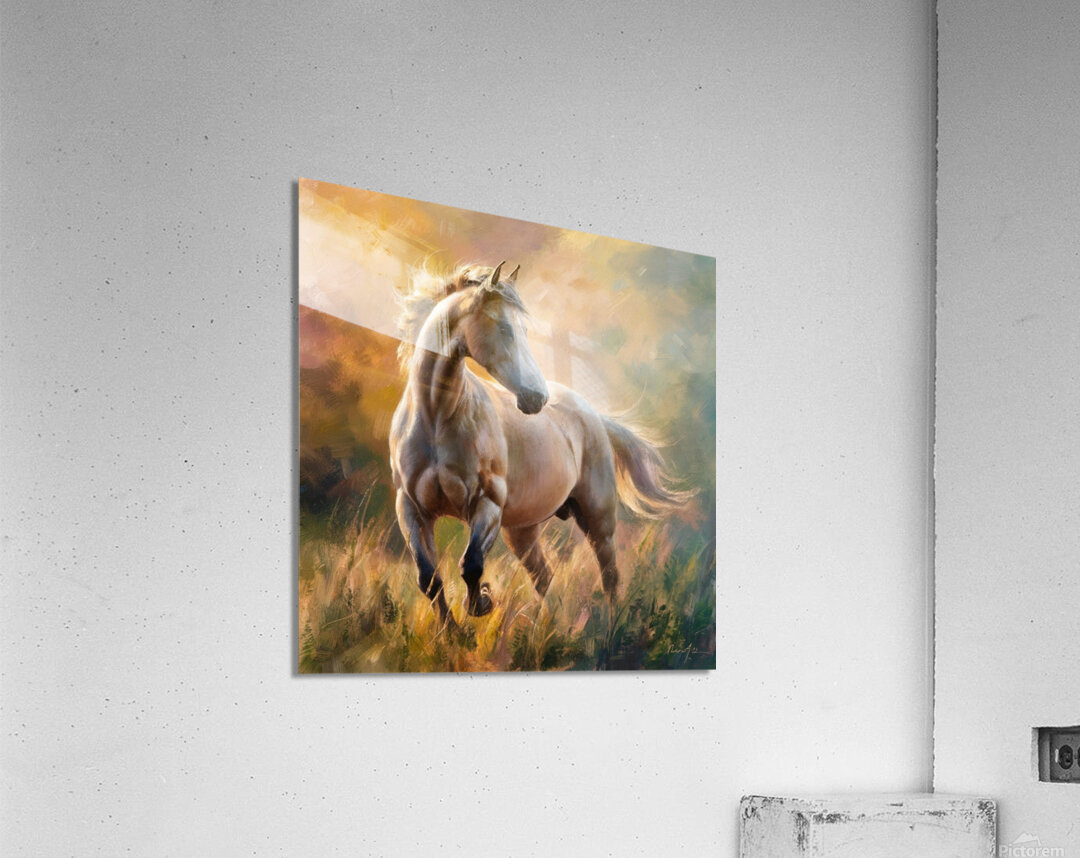 an exquisite impressionist painting of a lELPcn0 Acrylic Print