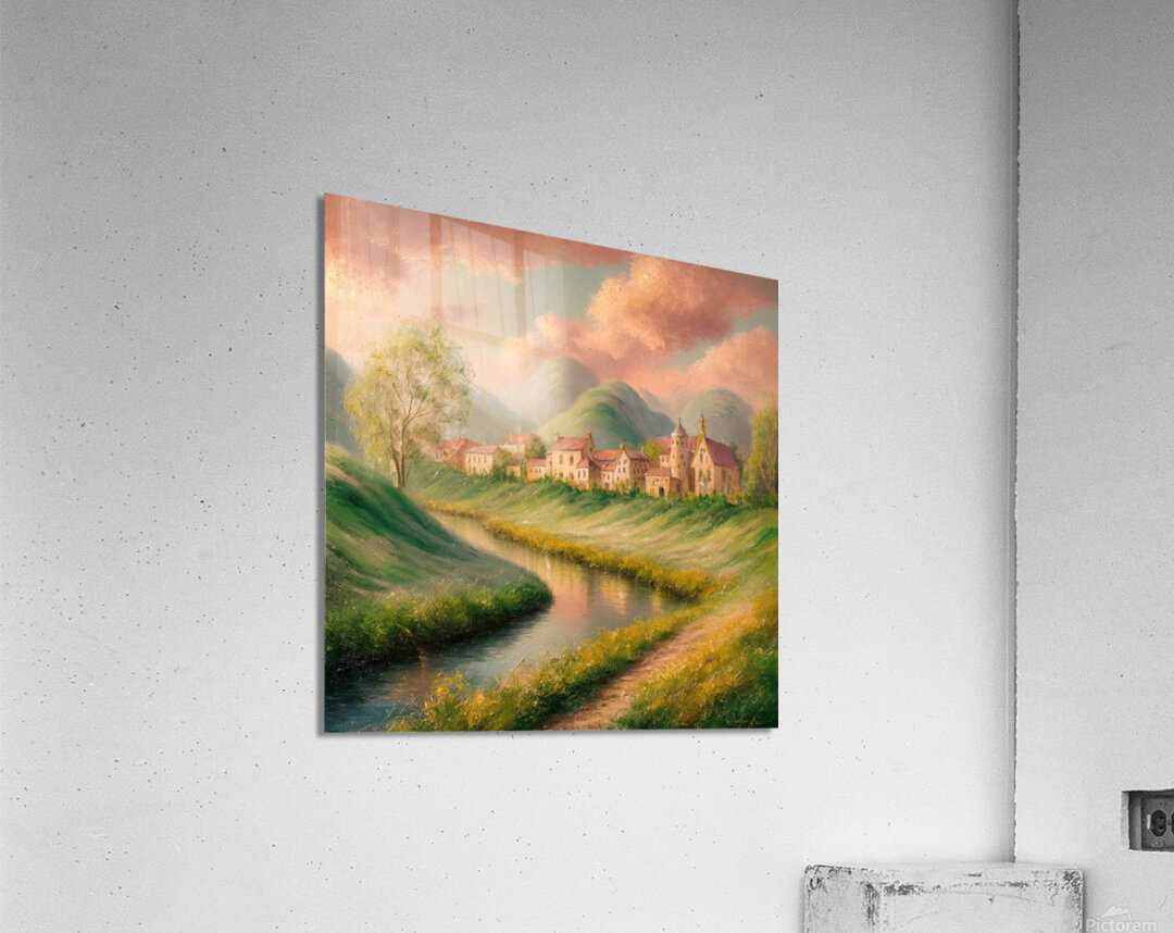 a mesmerizing impressionist painting of  6rZlZImv Acrylic Print