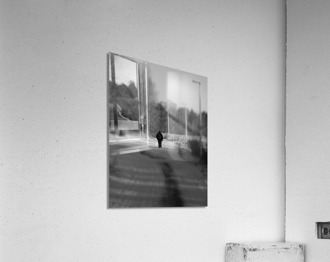 Everyday Lifes Moments- Another Snow Day in the Scottish Highlands Acrylic Print