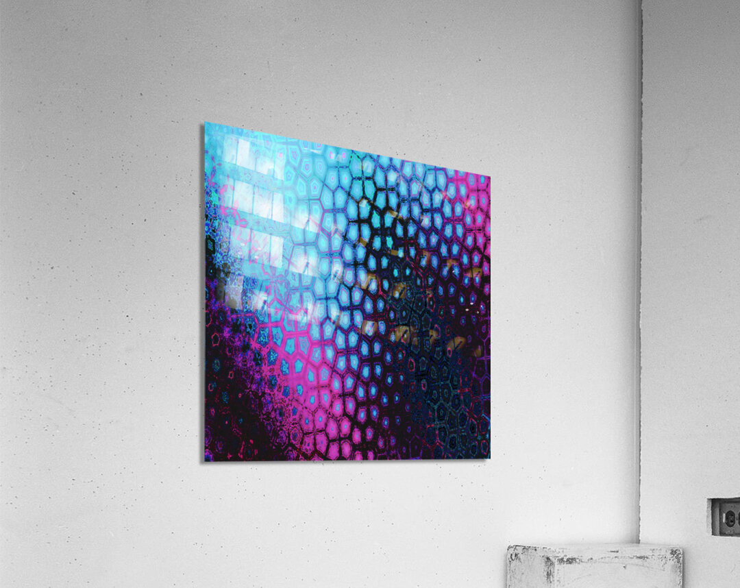 Abstract Hexagonal Pattern Acrylic Print