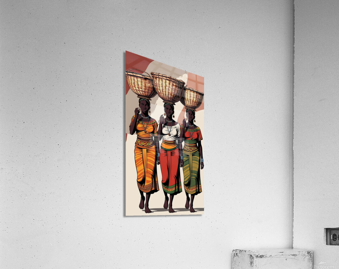 Grace in Tradition: Women of Heritage Wall Art  Acrylic Print