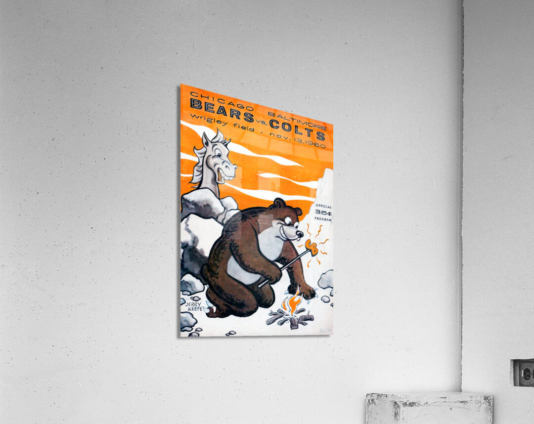 1960 Chicago Bears vs. Baltimore Colts Cover Art Acrylic Print