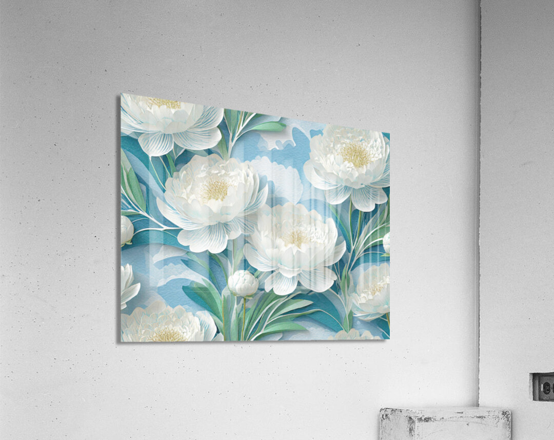 Floral Cover for sliding doors Acrylic Print