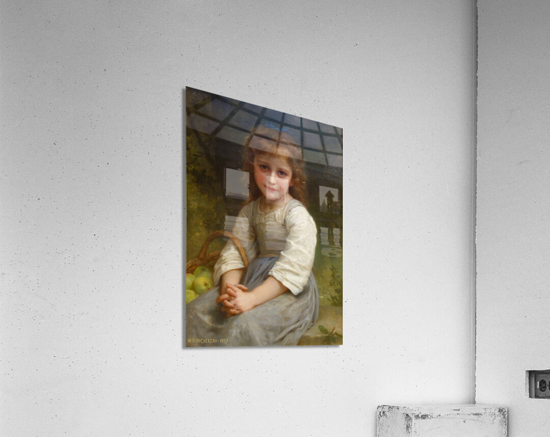  William-Adolphe Bouguereau - Little Girl with a Basket of Apples . 1897 Acrylic Print