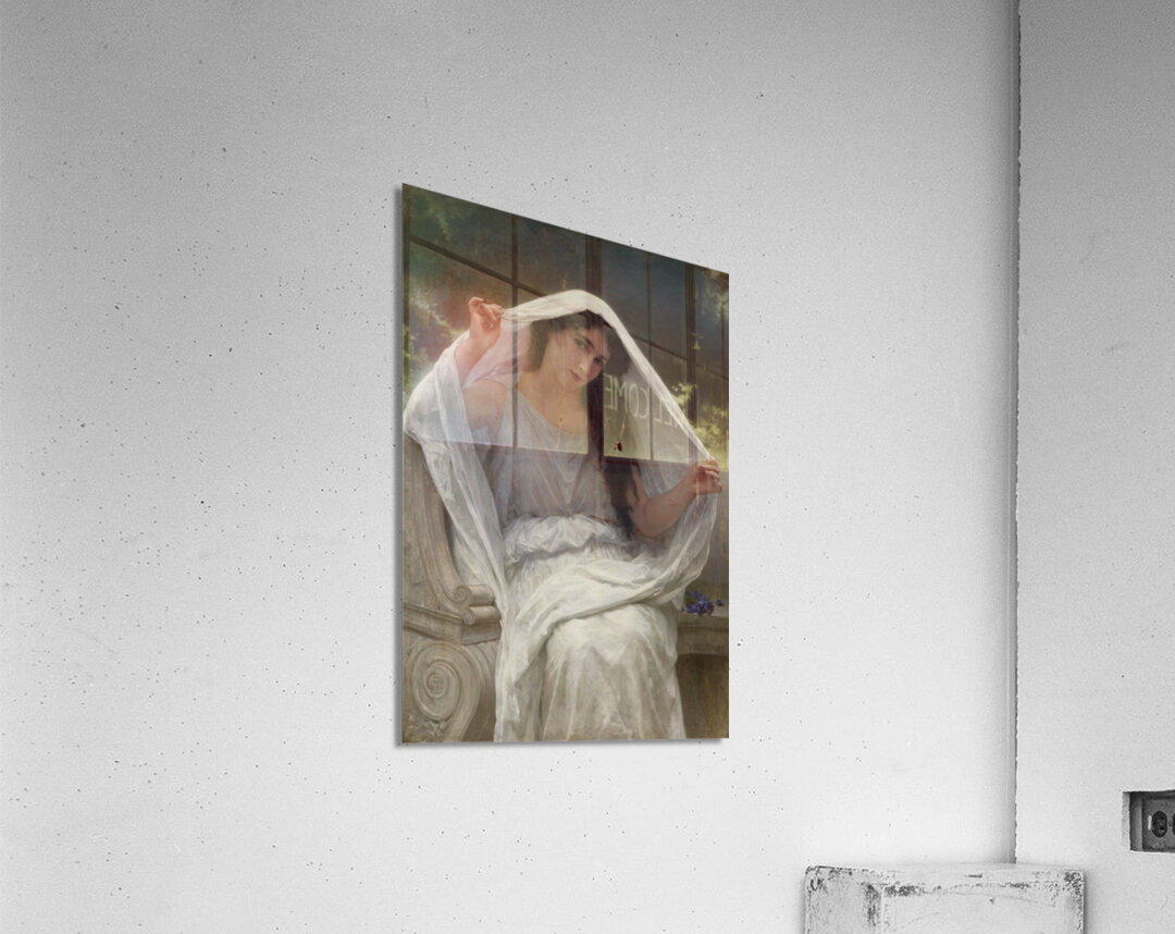 William Adolphe Bouguereau  - The Veil . 1898 Acrylic Print