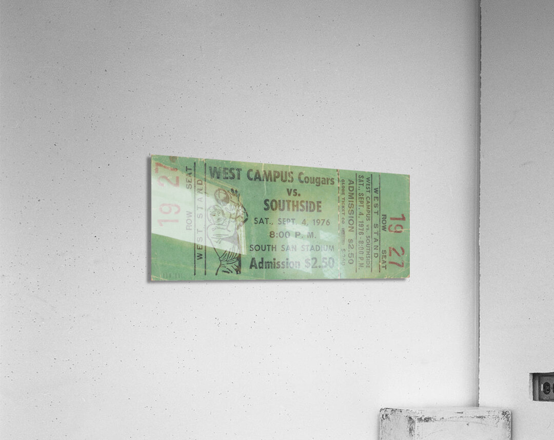 1976 West Campus Cougars vs. Southside Cardinals Acrylic Print