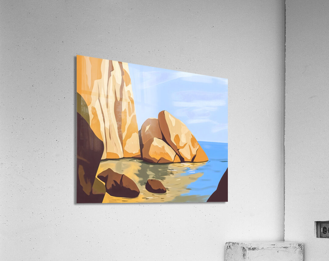 Rocky Cove Acrylic Print