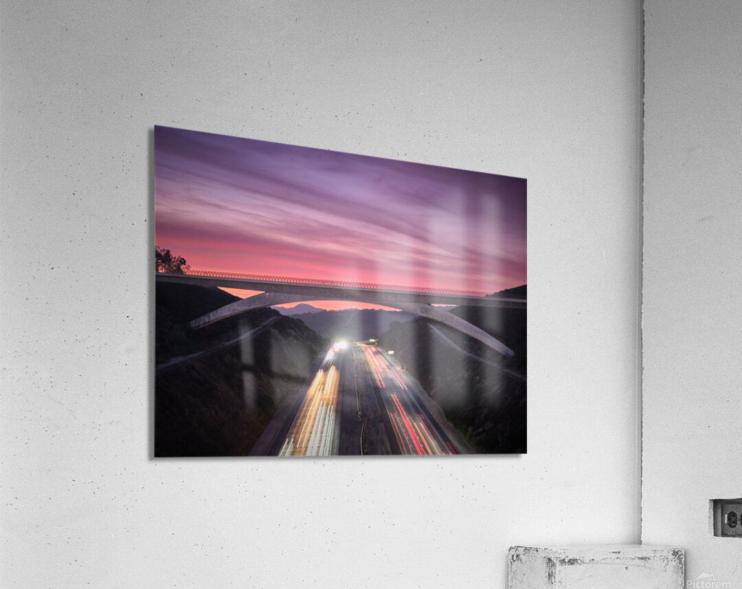 Lilac Bridge Sunrise Close Up Acrylic Print