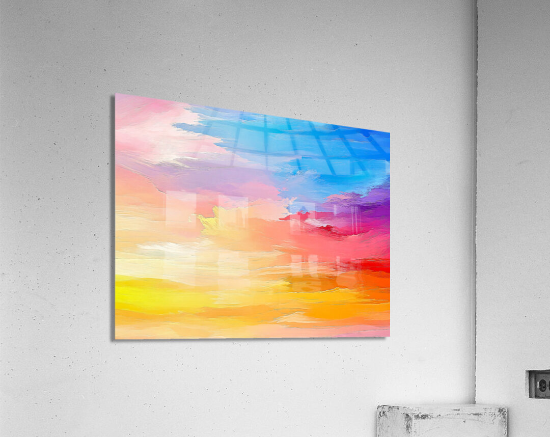 Simple Colorful Cloudscape Acrylic Print