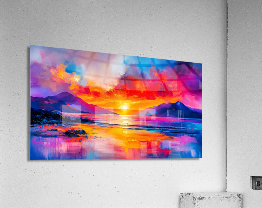 Fiery Ascent Acrylic Print