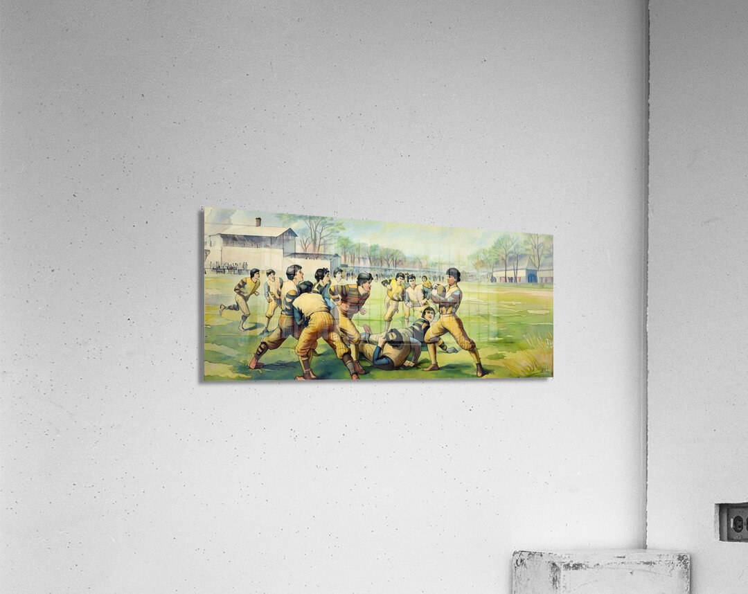 1891 Football Art Remix Acrylic Print