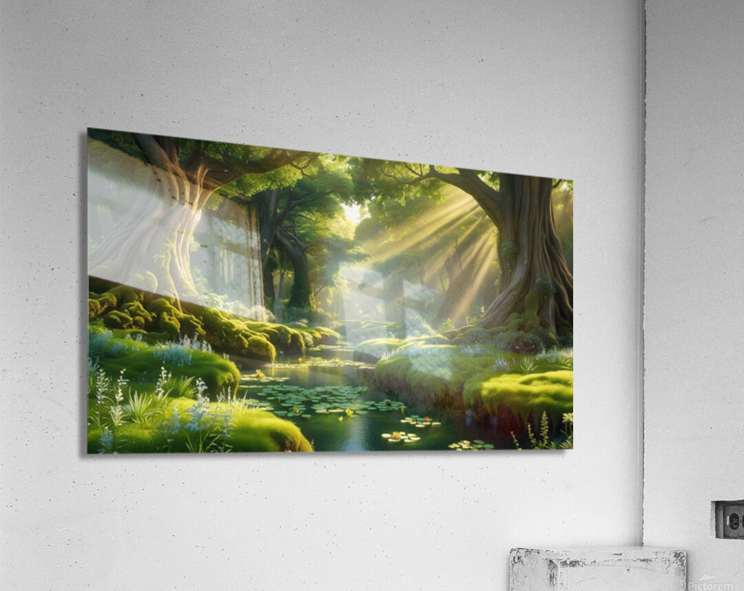 A serene and mystical forest  Acrylic Print