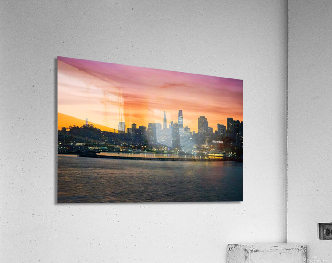 San Francisco Harbor Skyline Downtown Sunrise Acrylic Print