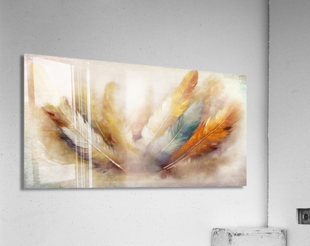 Feather Greetings Acrylic Print
